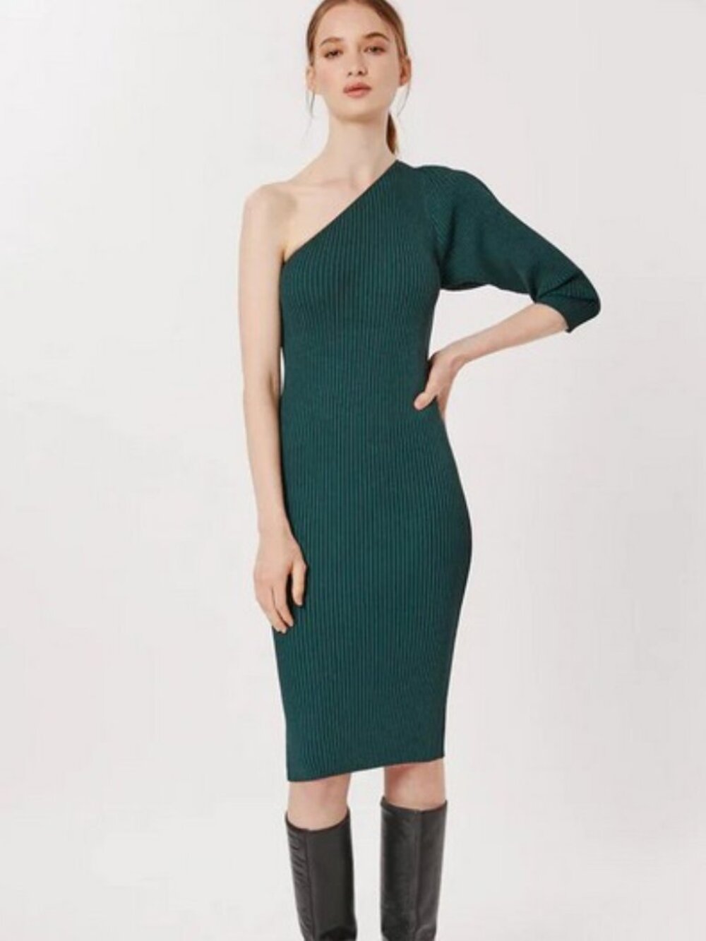 Asymmetric One Shoulder Dress